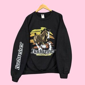 Budweiser King of Beers Oversized Crewneck Sweater XL